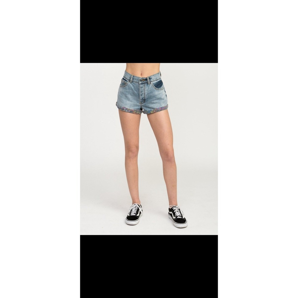 RVCA Barton Denim Printed Shorts size 29